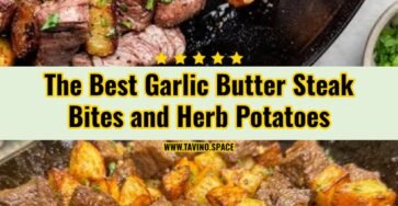Viral Garlic Butter Steak Bites and Crispy Potatoes